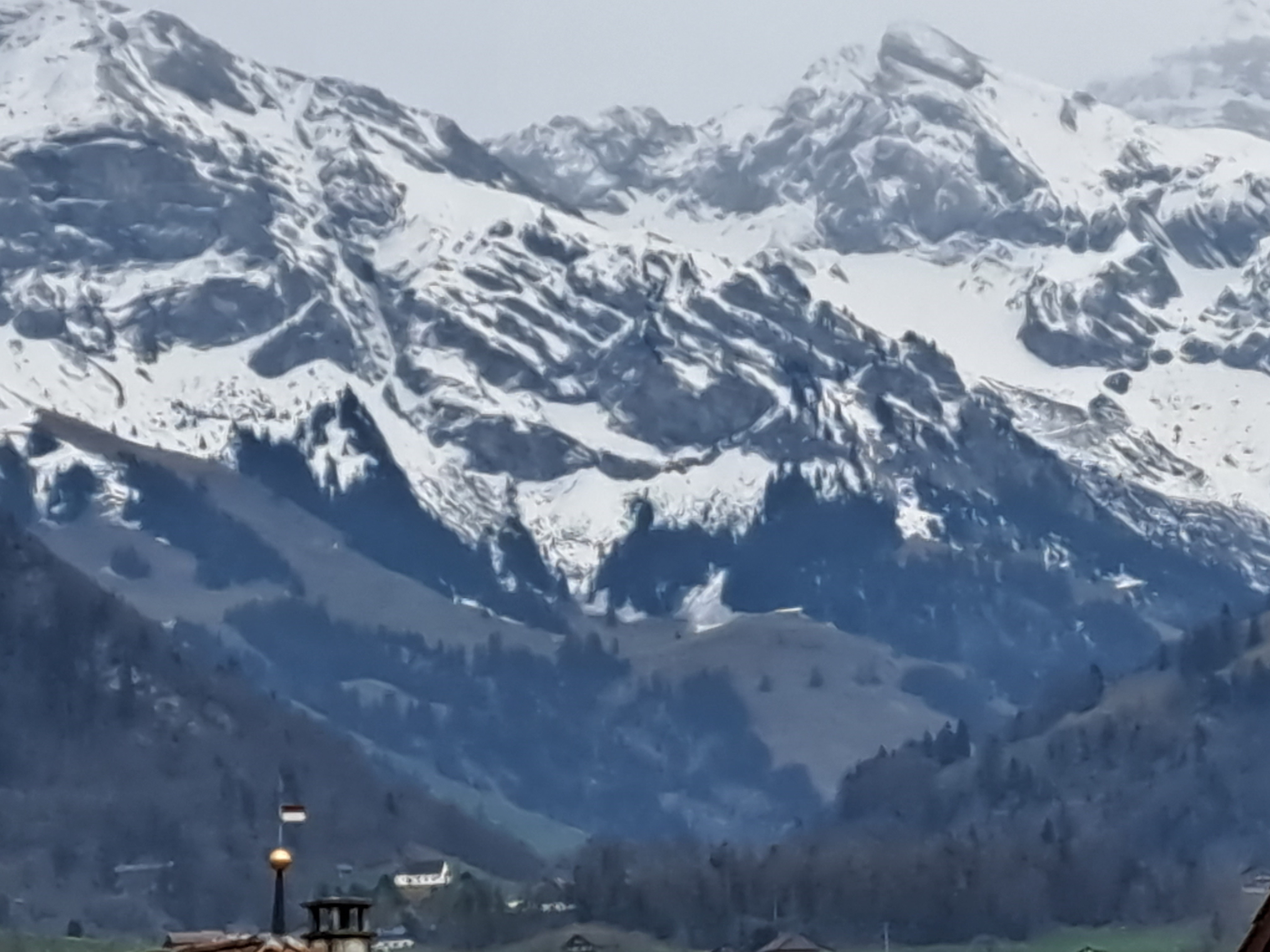 Melchtalerberge Sicht aus dem Yogaraum Pax Montana