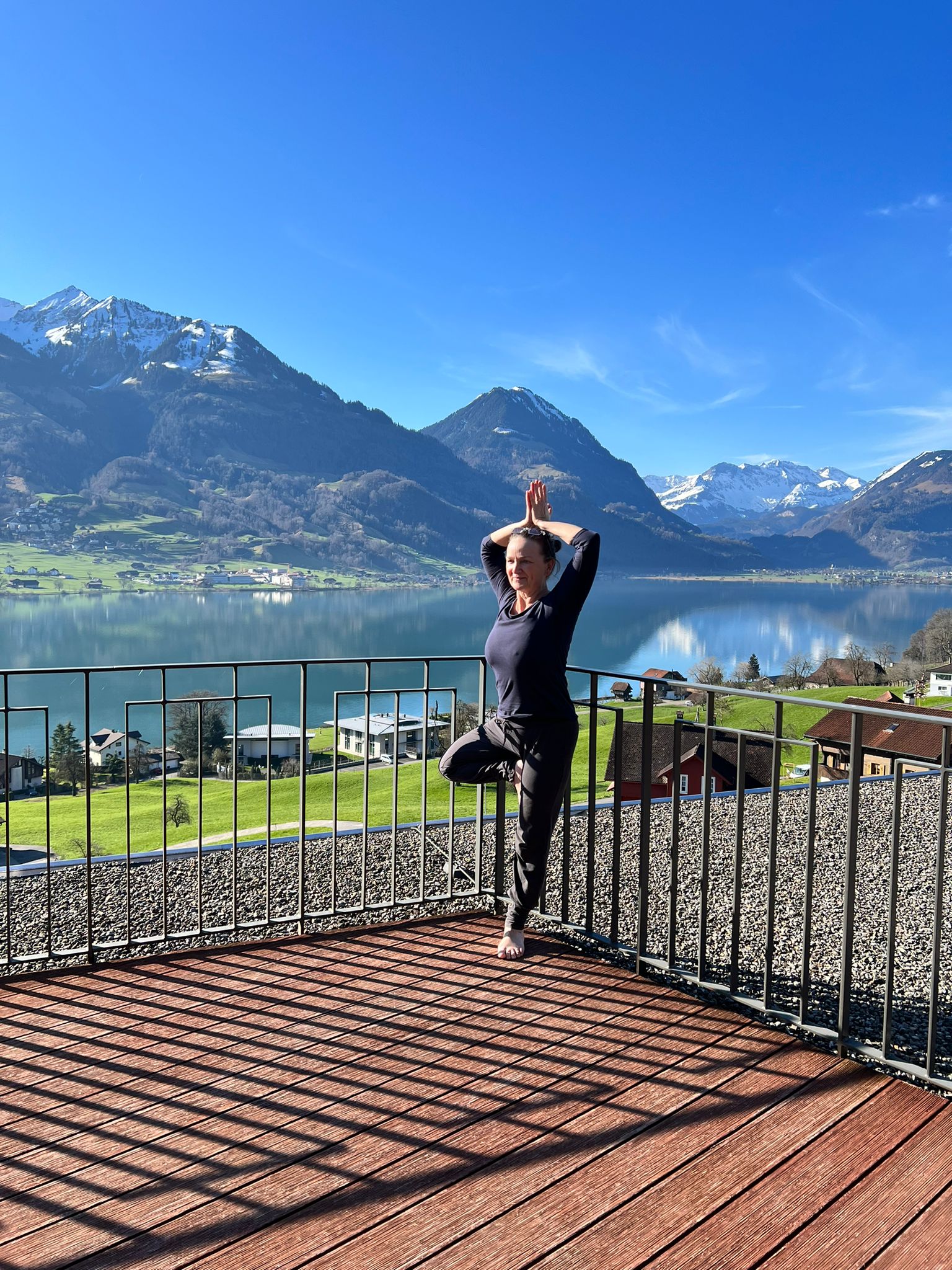 Yoga auf dem Roof 